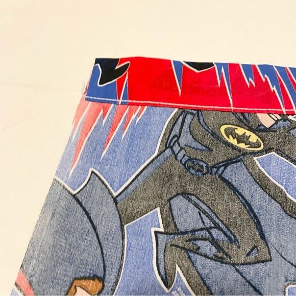 1996 DC Comics Batman and Robin Mr Freeze Twin Flat Sheet Bibb Company - Picture 16 of 16